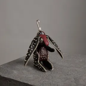 博百利/Burberry 女士 Vera 野兔造型皮革吊饰 (古典红色) 80012561