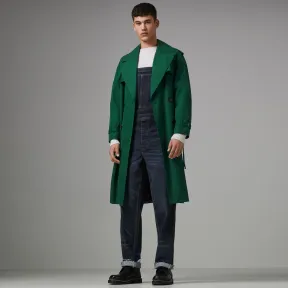 博百利/Burberry 男士 大理石纹水洗牛仔工装裤 (深靛蓝) - 男士  80013901