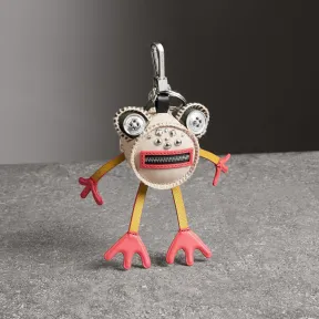 博百利/Burberry 女士 Doris 青蛙造型皮革吊饰 (石灰岩色) 80013981