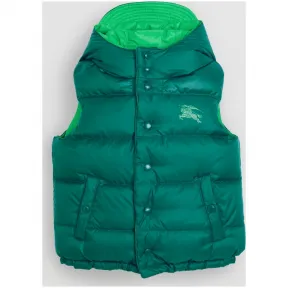 博百利/Burberry 儿童用品 双面两穿防渗雨连帽羽绒背心 (深青色)  80044531