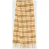 博百利/Burberry 男士 经典 Vintage 格纹羊绒围巾 (浅樱草花黄色)  80047201