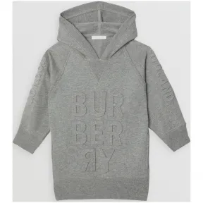 博百利/Burberry  压花徽标棉质针织裙 (麻灰色)  80048421