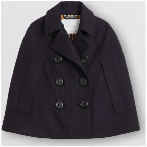 博百利/Burberry 儿童用品 羊毛海军外套式披肩 (海军蓝)  80048601
