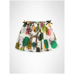 博百利/Burberry 儿童用品 树木印花丝棉混纺半裙 (自然白)  80052921