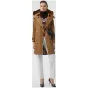 博百利/Burberry 女士 可拆式连帽塔夫绸 Trench 风衣 (驼色) 80061121
