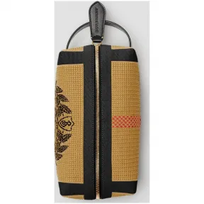 博百利/Burberry 男士 典藏徽章针织收纳袋 (黑色)  80063911