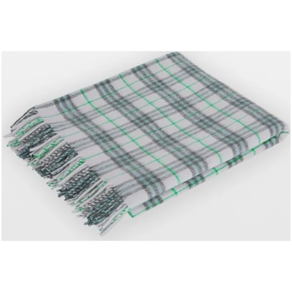 博百利/Burberry 儿童用品 格纹羊绒婴儿毛毯 (浅靛蓝) - 童装  80072691