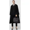 博百利/Burberry 女士 双面羊绒量裁大衣 (黑色) 80074121
