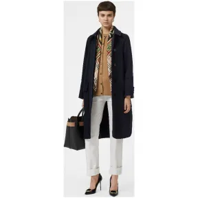 博百利/Burberry 女士 羊绒轻便大衣 (深墨蓝色) 80074901