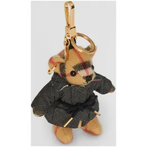 博百利/Burberry 女士 绗缝外套造型 Thomas 泰迪熊吊饰 (古典黄色)  80081761