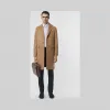 博百利/Burberry 羊毛混纺量裁外套 (驼色) - 男士  80092591