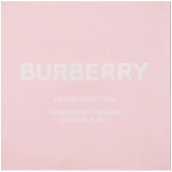 博百利/Burberry 男士 Horseferry 印花丝质方巾 (粉红色)  80115221