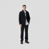 博百利/Burberry 羊毛混纺海军外套 (海军蓝) - 男士  80133361