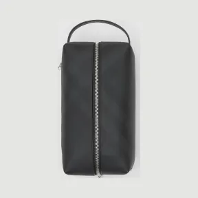 博百利/Burberry 男士 London 格纹拼皮革收纳袋 (深炭灰) 80144901