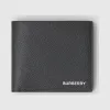 博百利/Burberry 男士 粒纹皮革双折零钱夹 80146561