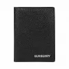 博百利/Burberry 粒纹皮革折叠式卡片夹 (黑色) - 男士  80146691