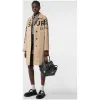 博百利/Burberry 女士 Horseferry 印花棉质嘎巴甸轻便大衣 (蜜色) 80162221