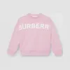 博百利/Burberry 童装 徽标印花棉质运动衫 (浅霓彩粉) 80168121