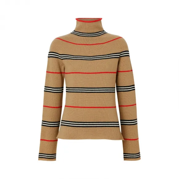 博百利/Burberry Icon条纹高领毛衣 80191931