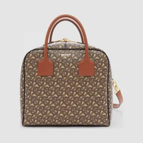 博百利/Burberry Cube - 中号专属标识条纹环保帆布立方包  P80193571