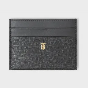 博百利/Burberry 专属标识图案皮革卡片夹 (黑色) - 女士  80207191