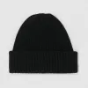 博百利/Burberry 女士 罗纹针织羊毛帽 (黑色)  80209491