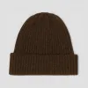 博百利/Burberry 女士 罗纹针织羊毛帽 (深棕色)  80209511