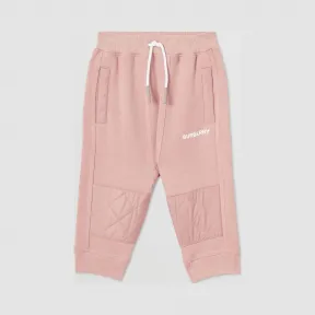 博百利/Burberry 童装 菱形绗缝装饰棉质运动裤 (熏衣草粉红) 80209791