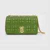 博百利/Burberry Lola - 小号绗缝羔羊皮萝纳包 (森林绿) - 女士  80217831