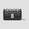 博百利/Burberry 迷你缀饰皮革肩背包 (黑色) - 女士  80224461