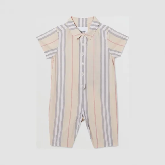 博百利/Burberry 标志性条纹棉质连身衣  P80226201