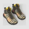 博百利/Burberry Vintage 格纹棉质皮靴  P80233781