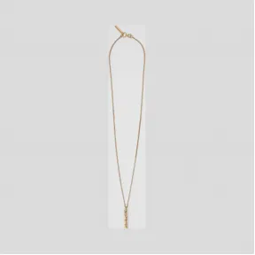 博百利/Burberry I 字母吊饰镀金项链  P80236141