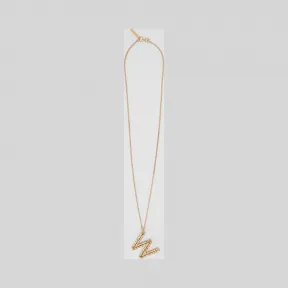 博百利/Burberry W 字母吊饰镀金项链  P80236291