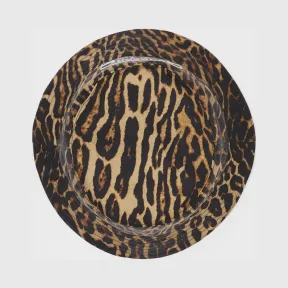 博百利/Burberry 双面两用徽标嵌花豹纹渔夫帽 (豹纹)  80238691