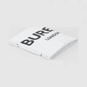 博百利/Burberry 徽标印花棉质平织婴儿毛毯 (白色) - 儿童  80253751