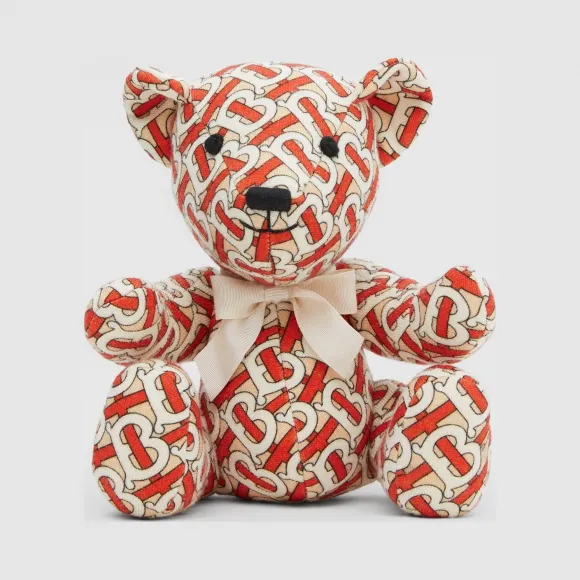 博百利/Burberry 专属标识印花美利奴羊毛 Thomas 泰迪熊 (朱红色) - 儿童  80267001