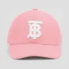 博百利/Burberry 专属标识图案平织棒球帽 (粉红)  80269061
