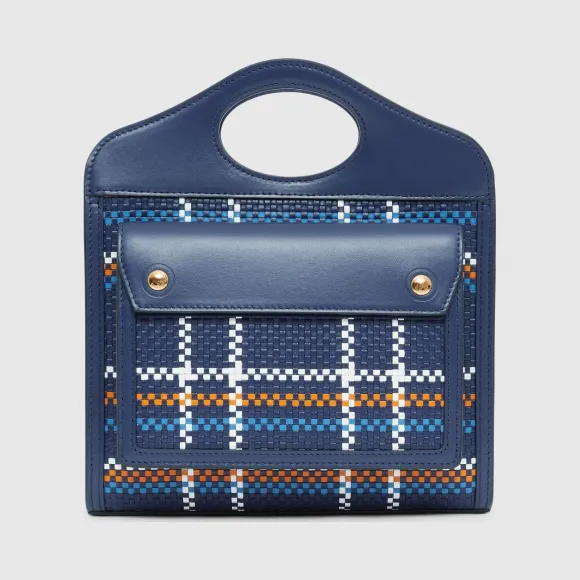 博百利/Burberry 女士 迷你网格皮革口袋包  80271851