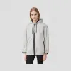 博百利/Burberry 徽标带饰 ECONYL® 连帽外套 (浅灰色) - 女士  80275311