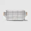 博百利/Burberry Lola - 绗缝金属感萝纳腰包（含链条背带） (银色)  80280751
