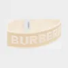 博百利/Burberry 徽标嵌花羊毛混纺发带 (米色 / 光白色)  80288651