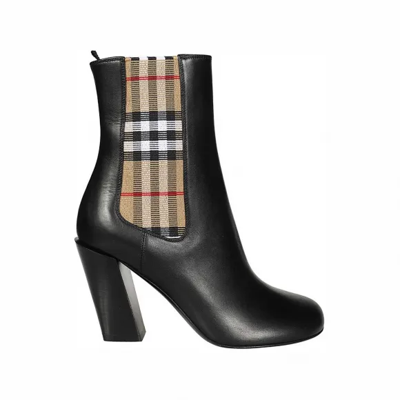 博百利/Burberry 黑色 女士 中筒靴 8031163