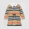 博百利/Burberry 儿童 长袖标志性条纹棉质连衣裙  80319551