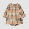 博百利/Burberry 儿童 Vintage 格纹棉质连衣裙搭灯笼短裤 80320001
