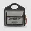 博百利/Burberry 女士 迷你三色帆布拼皮革口袋包  80324371