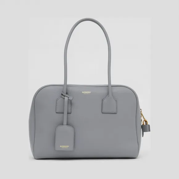 博百利/Burberry 女士 Cube – 中号皮革半立方包  80345131