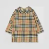 博百利/Burberry 儿童 Vintage 格纹彼得潘领棉质连衣裙  80349401