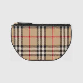 博百利/Burberry Olympia – Vintage 格纹棉质埃伦匹亚收纳袋（官网独售） (典藏米色) - 女士 80450331