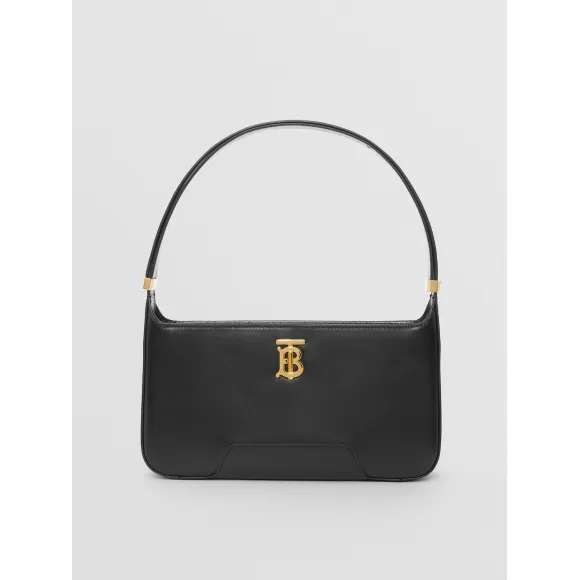 博百利/Burberry 皮革 TB 肩背包 (黑色) - 女士 80462461